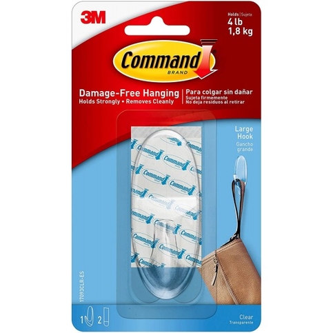 3M 17093 Command Şeffaf Büyük Boy Askı Tekli - 1