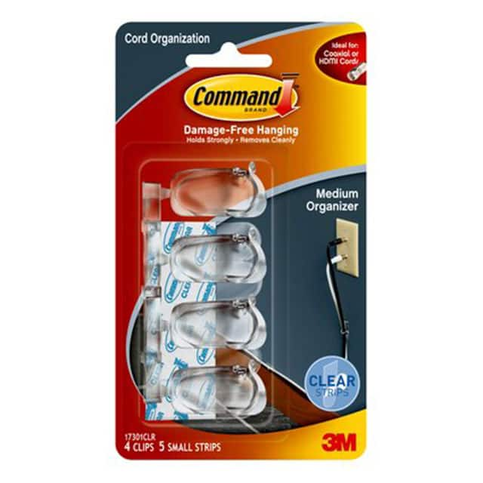3M 17301Clr Command Kablo Düzenleyici Orta Boy 4Lü - 1