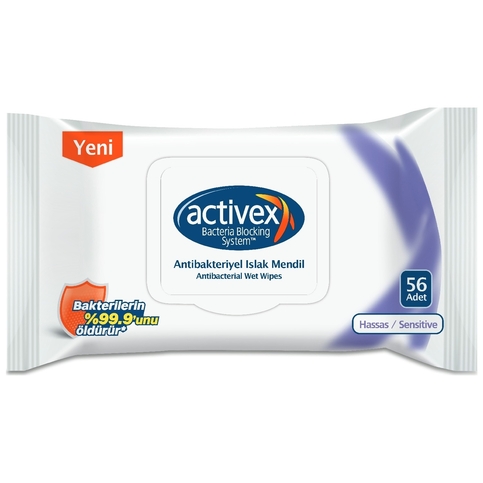 Activex Hassas Koruma Islak Mendil Kapaklı 50Li - 1