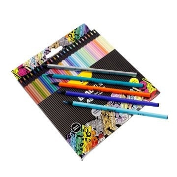 ADEL BLACKLİNE ÜÇGEN BOYA KALEMİ 48 RENK (000021) - 2