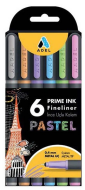 Adel Prime İnk Fineliner Keçe Uçlu Kalem 0.4Mm Pastel 6 Renk (2201000101) - ADEL