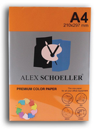Alex Renkli Fotokopi Kağıdı A4 80Gr 371 Fosforlu Turuncu 100Lü (455.71) - ALEX