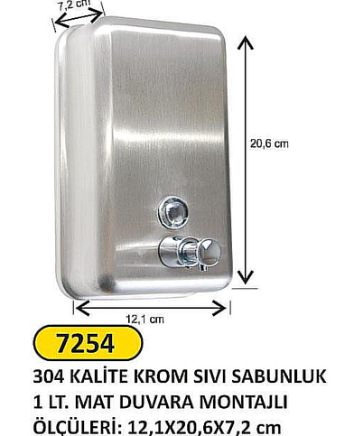 Arı Metal 7254 Metal Sıvı Sabunluk 1000Ml - 2