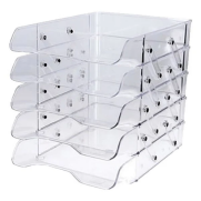 Ark 2085 Hareketli Evrak Rafı Şeffaf 5Li - ARK