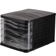 Ark 4445 5 Çekmeceli Evrak Rafı Siyah - ARK