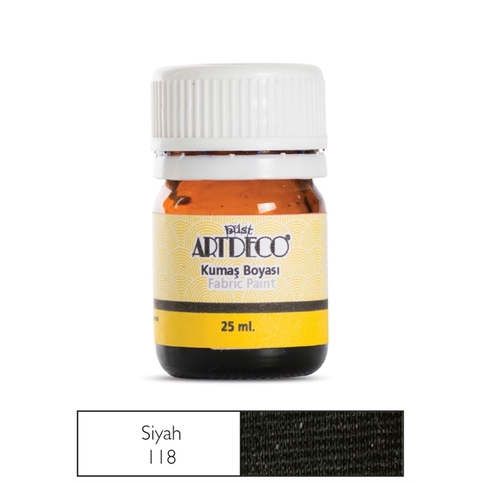 Artdeco 010A Kumaş Boyası 118 Siyah 25Ml - 1