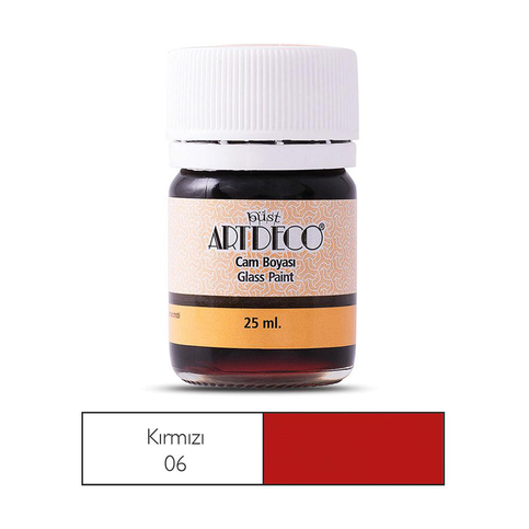 Artdeco 030A Cam Boyası 06 Kırmızı 25Ml - 1