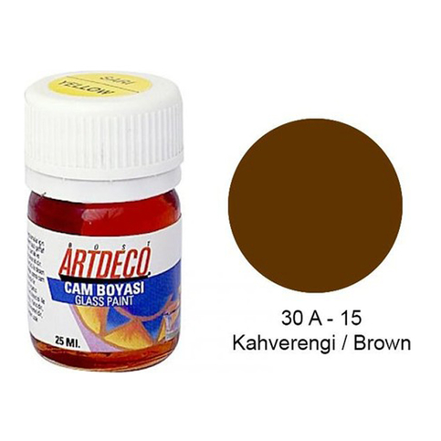 Artdeco 030A Cam Boyası 15 Kahverengi 25Ml - 1