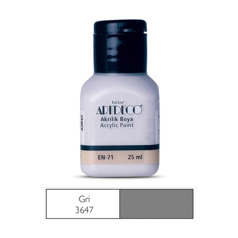 Artdeco 70A Akrilik Boya 3647 Gri 25Ml - 1