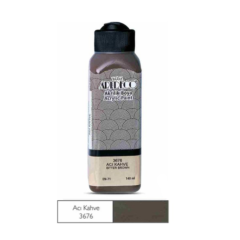 Artdeco 70R Akrilik Boya 3676 Acı Kahve 140Ml - 1