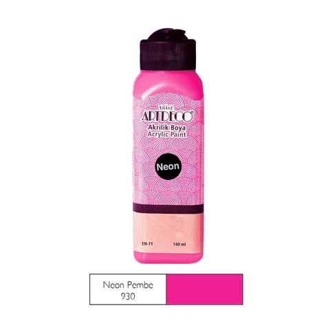 Artdeco 70R Akrilik Boya 930 Neon Pembe 140Ml - 1