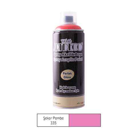 Artdeco Sprey Akrilik Boya 335 Şeker Pembesi 400Ml (Y-400) - 1