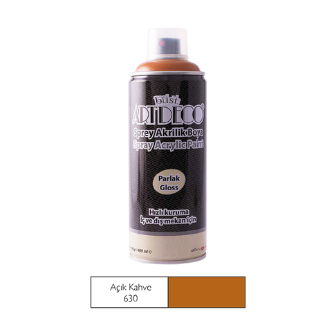 Artdeco Sprey Akrilik Boya 630 Açık Kahve 400Ml (Y-400) - 1