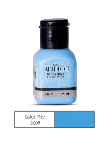 Artdeco 70A Akrilik Boya 3609 Bulut Mavi 25Ml - 1