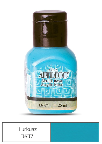 Artdeco 70A Akrilik Boya 3632 Turkuaz 25Ml - 1