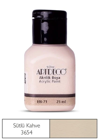 Artdeco 70A Akrilik Boya 3654 Sütlü Kahve 25Ml - 1