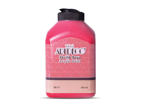 Artdeco 70L Akrilik Boya 3015 Ateş Kırmızısı 500Ml - 1