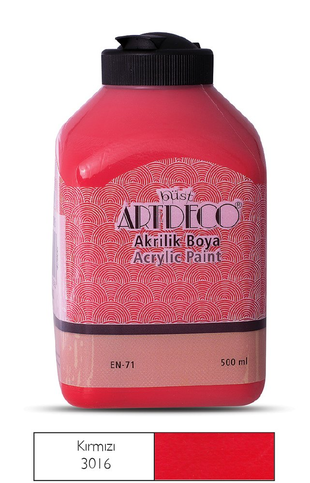 Artdeco 70L Akrilik Boya 3016 Kırmızı 500Ml - 1