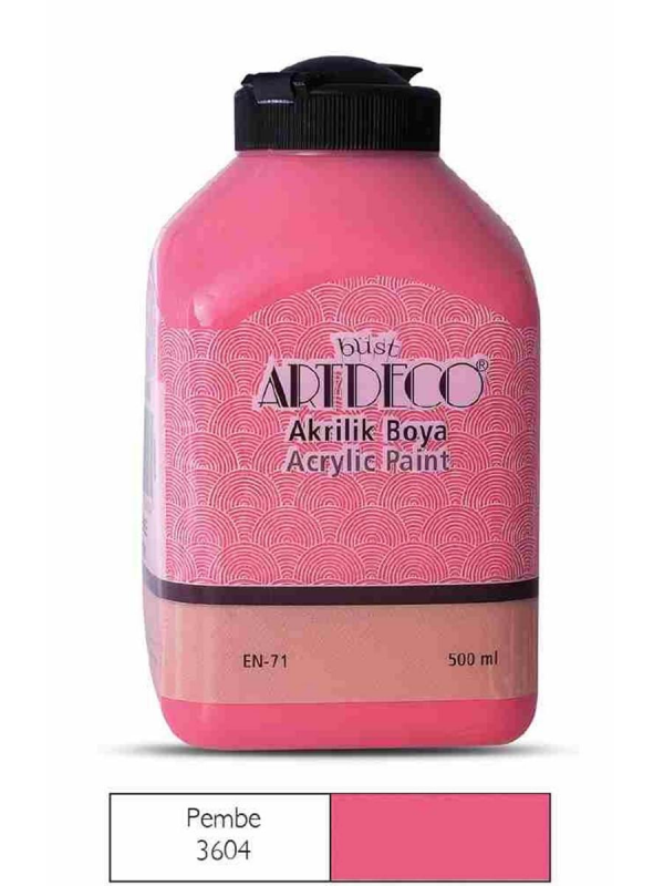 ARTDECO 70L AKRİLİK BOYA 3604 PEMBE 500ml