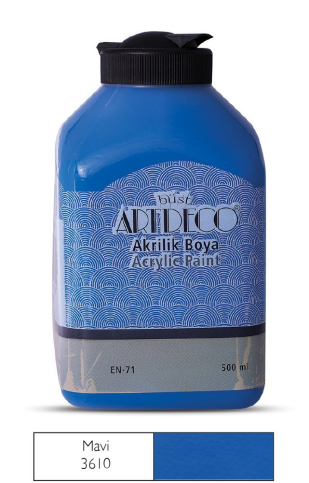 Artdeco 70L Akrilik Boya 3610 Mavi 500Ml - 1