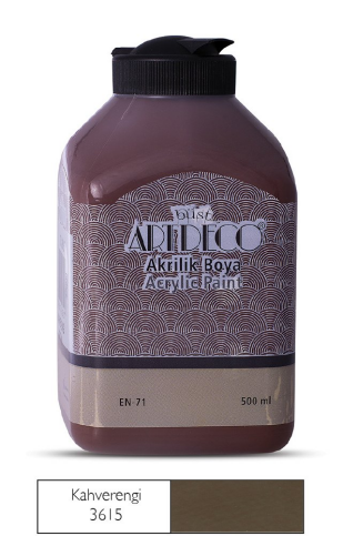 Artdeco 70L Akrilik Boya 3615 Kahve 500Ml - 1