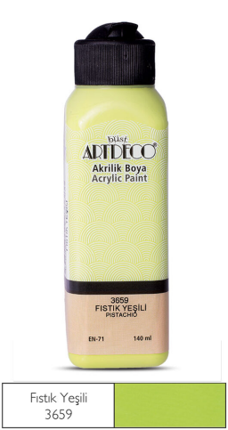 Artdeco 70R Akrilik Boya 3659 Fıstık Yeşili 140Ml - 1