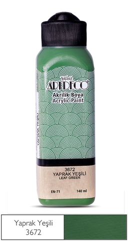 Artdeco 70R Akrilik Boya 3672 Yaprak Yeşili 140Ml - 1