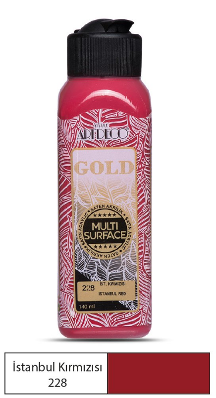 ARTDECO 70R GOLD AKRİLİK BOYA 228 İSTANBUL KIRMIZISI 140ml