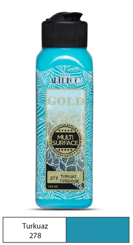 Artdeco 70R Gold Akrilik Boya 278 Turkuaz 140Ml - 1