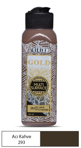 Artdeco 70R Gold Akrilik Boya 293 Acı Kahve 140Ml - 1