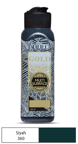 Artdeco 70R Gold Akrilik Boya 360 Siyah 140Ml - 1