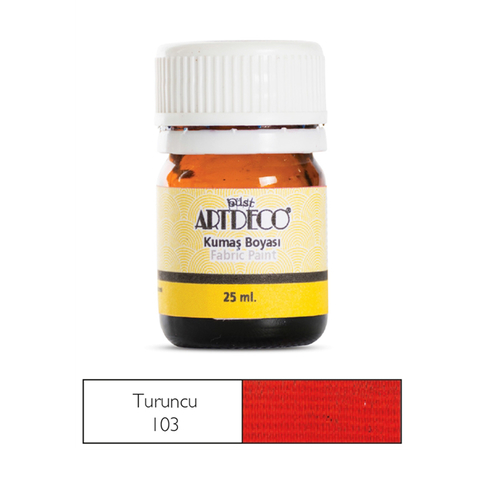 Artdeco 010A Kumaş Boyası 103 Turuncu 25Ml - 1