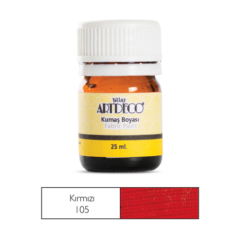 Artdeco 010A Kumaş Boyası 105 Kırmızı 25Ml - 1