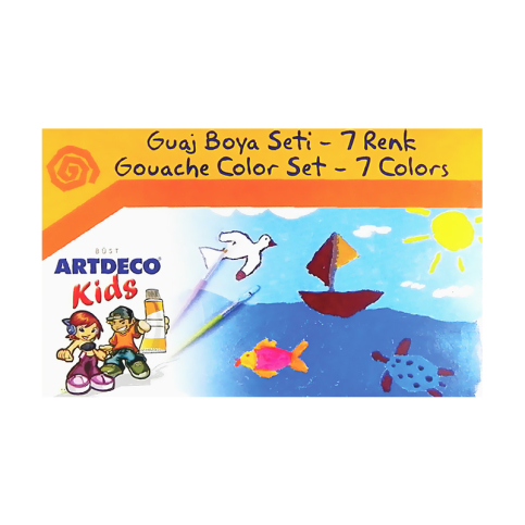 Artdeco Kids Arts Guaj Boya Seti 7 Renkx6Ml (Y-501) - 1