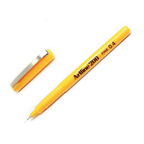 Artline Ek-200Cc Fineliner Keçe Uçlu Kalem 0.4Mm Kromatik Sarı - 1