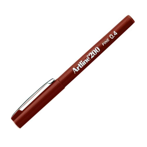 Artline Ek-200N Fineliner Keçe Uçlu Kalem 0.4Mm Kahve - 1