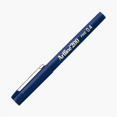 Artline Ek-200N Fineliner Keçe Uçlu Kalem 0.4Mm Royal Mavi - 1