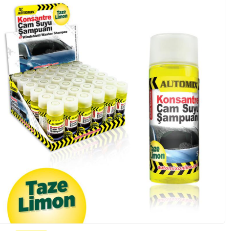 Automix 41226 Oto Cam Suyu Şampuanı Taze Limon 50Ml - 1