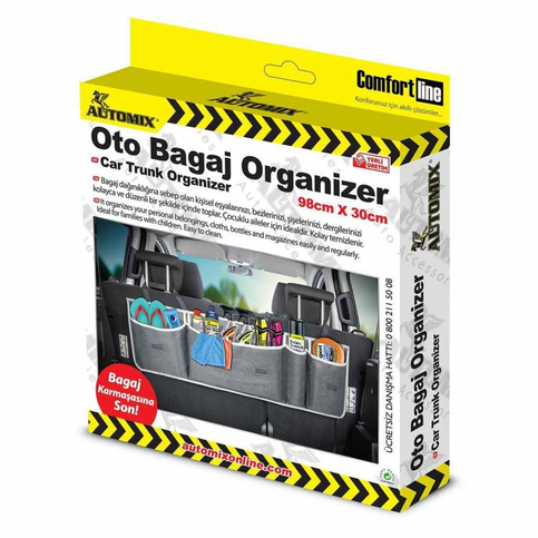 Automix 44219 Oto Cepli Bagaj Organizer 98X30Cm - 1