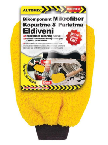 Automix 44638 Bikomponent Mikrofiber Köpürtme Ve Parlatma Eldiveni - 1