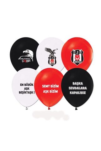 Balonevi Beşiktaş Baskılı Balon 8Li (7924) - 1