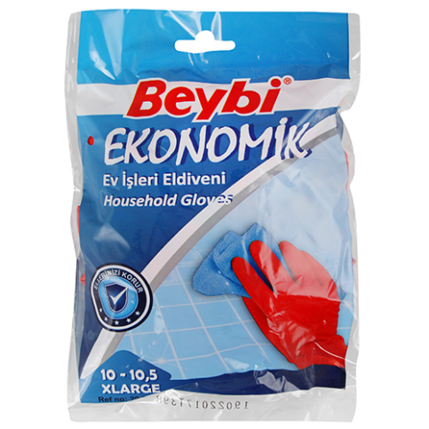 Beybi Ekonomik Bulaşık Eldiveni Xlarge Kırmızı - 1