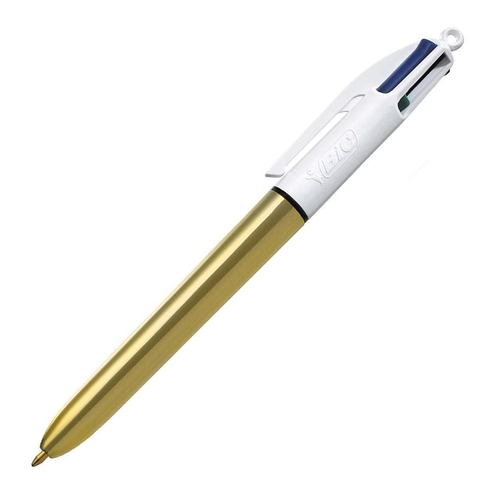 Bic 4 Colors Shine Fonksiyonlu Tükenmez Kalem M Altın (964774)(982878) - 1