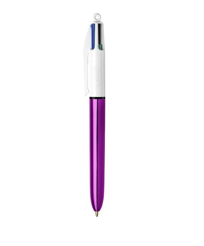 Bic 4 Colors Shine Fonksiyonlu Tükenmez Kalem M Mor (902128)(982876) - 1