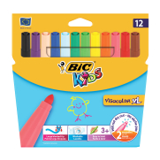 Bic Kids Visa Yıkanabilir Jumbo Keçeli Kalem 12 Renk (829007)(8922233) - 1