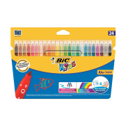 Bic Kids Couleur Yıkanabilir Keçeli Kalem 24 Renk (841800)(8418005) - 1