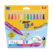 Bic Kids Couleur Baby Yıkanabilir Keçeli Kalem 12 Renk (902080)(9020802) - BİC