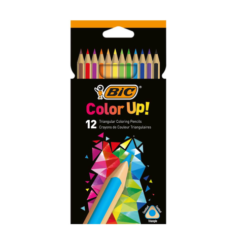 Bic Color Up Üçgen Kuru Boya 12 Renk (950527)(9505273) - 1