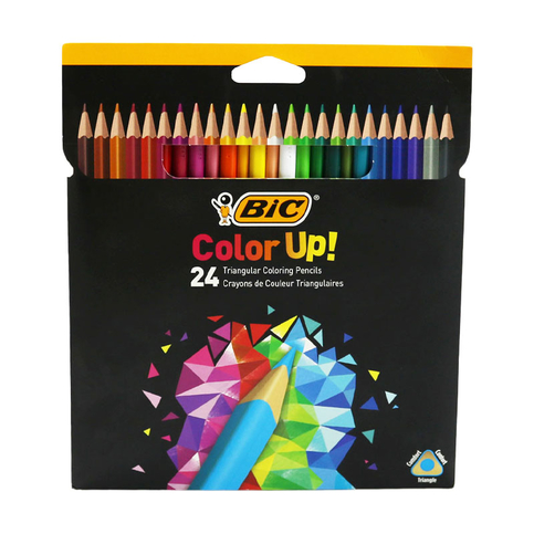 Bic Color İntensity Up Üçgen Kuru Boya 24 Renk (950528)(9641482) - 1