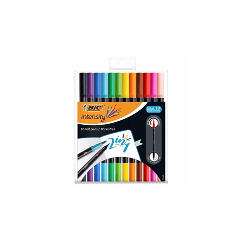 Bic İntensity Dual Çift Uçlu Keçeli Kalem 12 Renk (989695) - 1